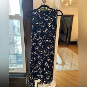 Theory black and blue dress